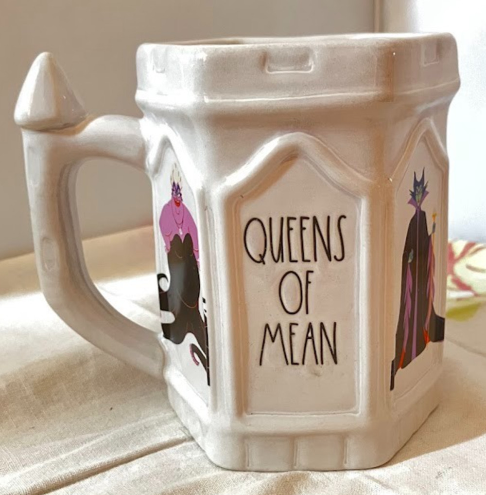 Disney Rae Dunn Queens Of Mean Villains- Queen, Maleficent, Ursula Castle Mug